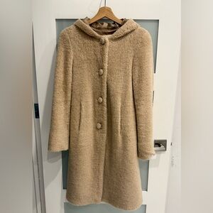 agnès b. Paris Teddy Coat / Shearling Style Hooded Coat – Preowned